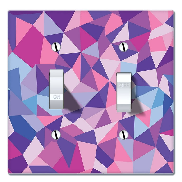 Pink Blue and Green Butterflies Art Plates 1 Gang Decora GFCI Wall Plate 